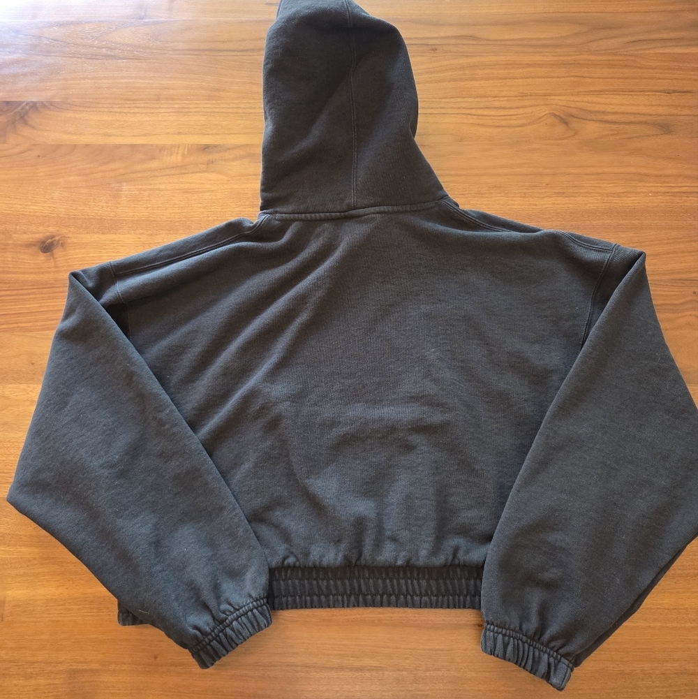 Jordan Flight Loose Fit Black Pullover Hoodie with Iconic Logo Patch, Size Med - Picture 6 of 8